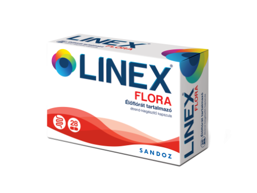 Linex Flora élőflórát tartalmazó étrendkiegészítő kapszula 28x