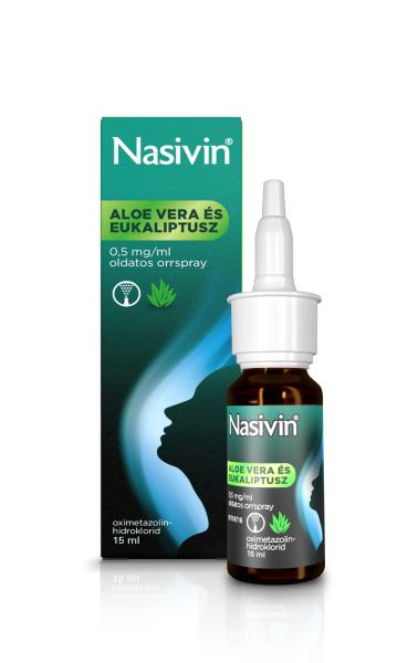 NASIVIN Aloe Vera és Eukaliptusz 0,5 mg/ml oldatos orrspray 15 ml