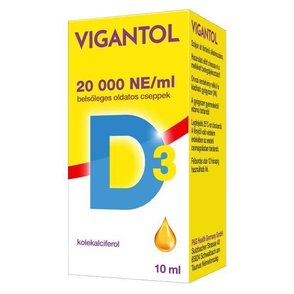 Vigantol 20000 NE/ml belsőleges oldatos cseppek 10 ml