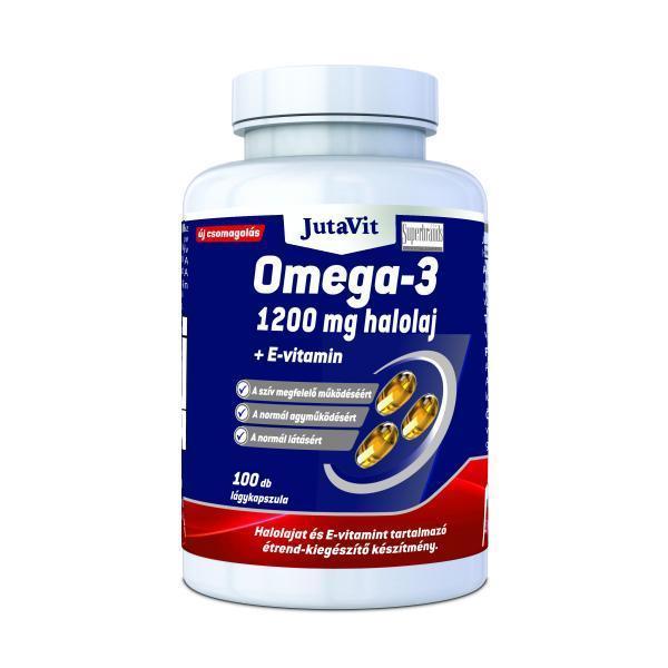 JutaVit Omega-3 1200 mg halolaj + E-vitamin kapszula 100 db