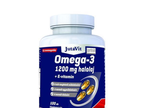 JutaVit Omega-3 1200 mg halolaj + E-vitamin kapszula 100 db