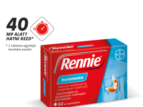 Rennie rágótabletta, 60 db