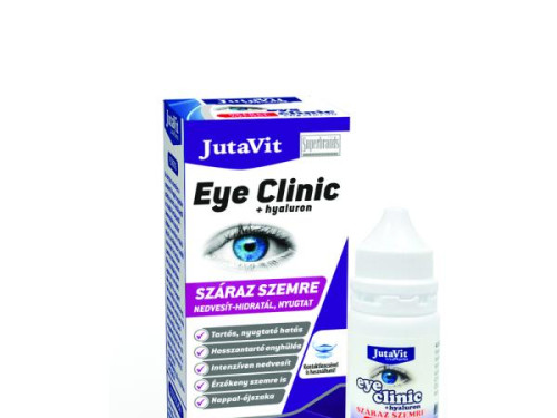 JutaVit Eye Clinic + Hyaluron szemcsepp száraz szemre 10 ml