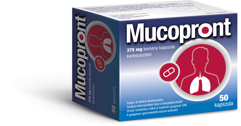 Mucopront  375 mg kemény kapszula, 50 db