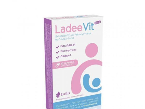 LadeeVit Extra Extrafolát-S(R)-sel, Ferronyl(R) vassal, és Omega-3-mal