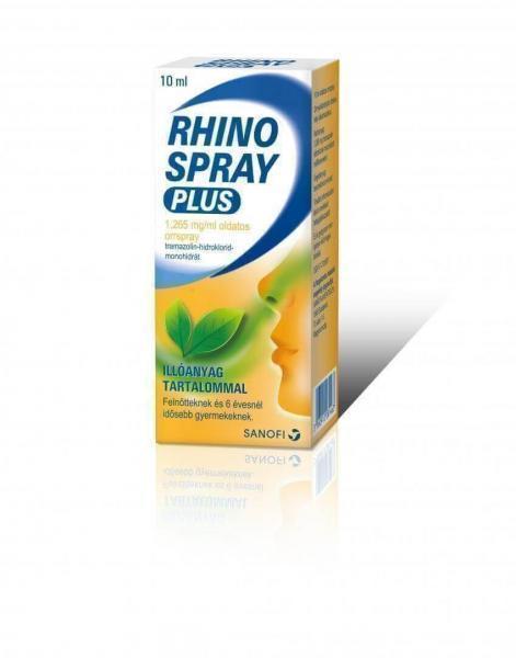Rhinospray plus 1,265 mg/ml oldatos orrspray 10 ml