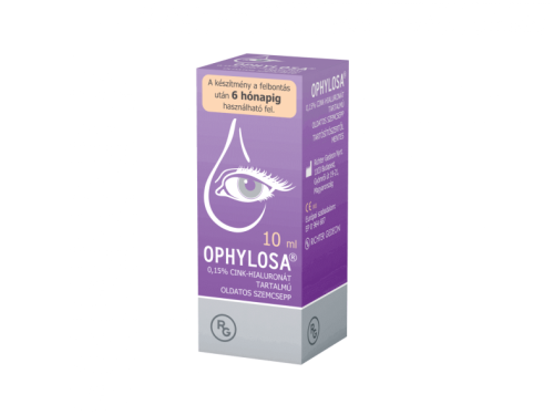 Ophylosa® 0,15% cink-hialuronát tartalmú oldatos szemcsepp, 1*10 ml