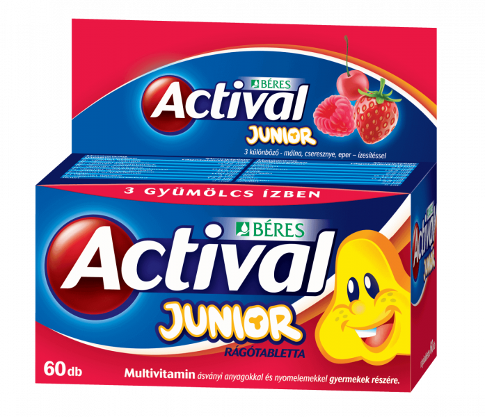 Actival Junior rágótabletta, 60 db