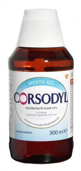 Corsodyl alkoholmentes szájöblögető oldat, 300 ml