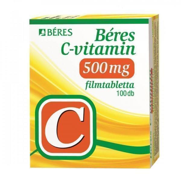 Béres C-vitamin 500 mg filmtabletta, 100 db