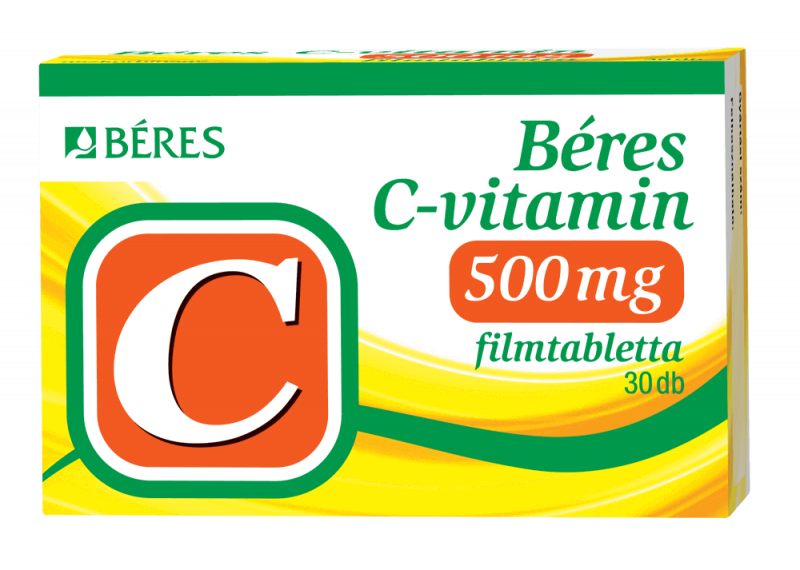 Béres C-vitamin 500 mg filmtabletta, 30 db