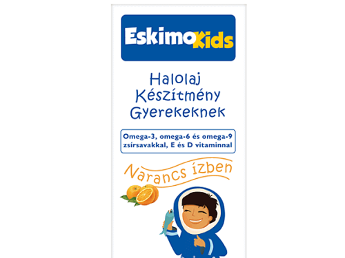 Eskimo Kids halolaj gyerekeknek narancs ízben