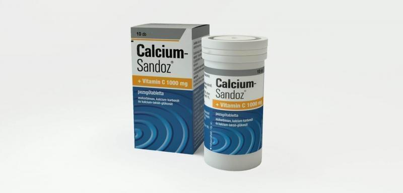 Calcium-Sandoz+Vitamin C 1000 mg pezsgőtabletta 10x