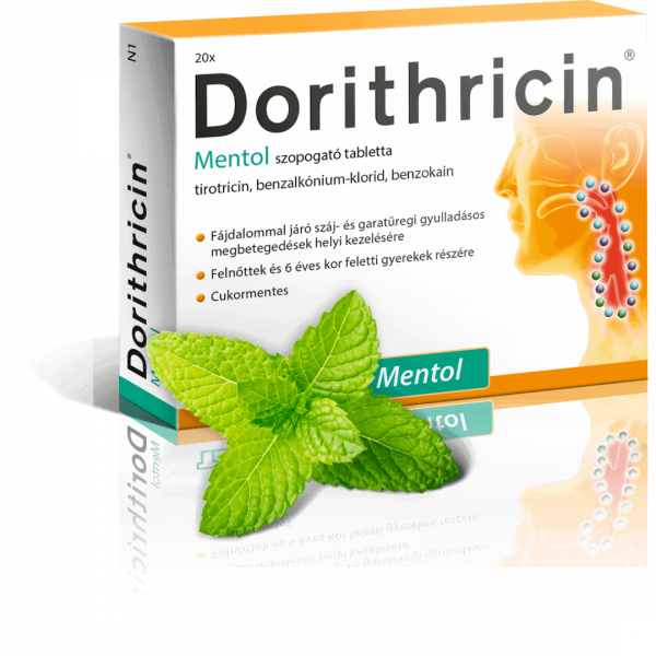 Dorithricin mentol szopogató tabletta