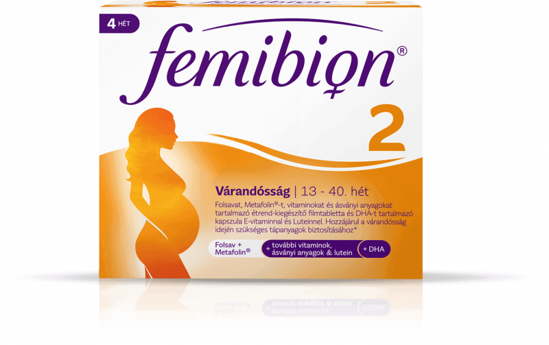 Femibion 2 Várandósság étrend-kiegészítő 28 db kapszula+28 db tabletta
