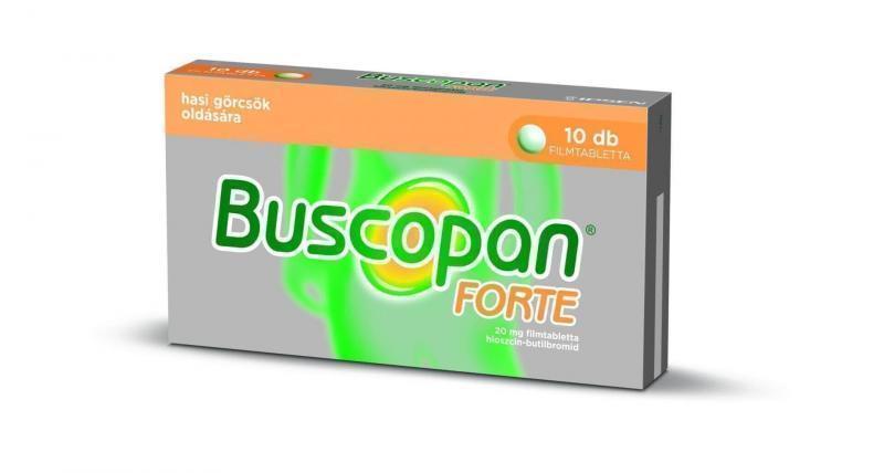 Buscopan Forte 20 mg filmtabletta, 10 db