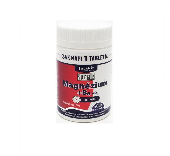 JutaVit Magnézium(250mg)+B6+D3 tabletta 50db