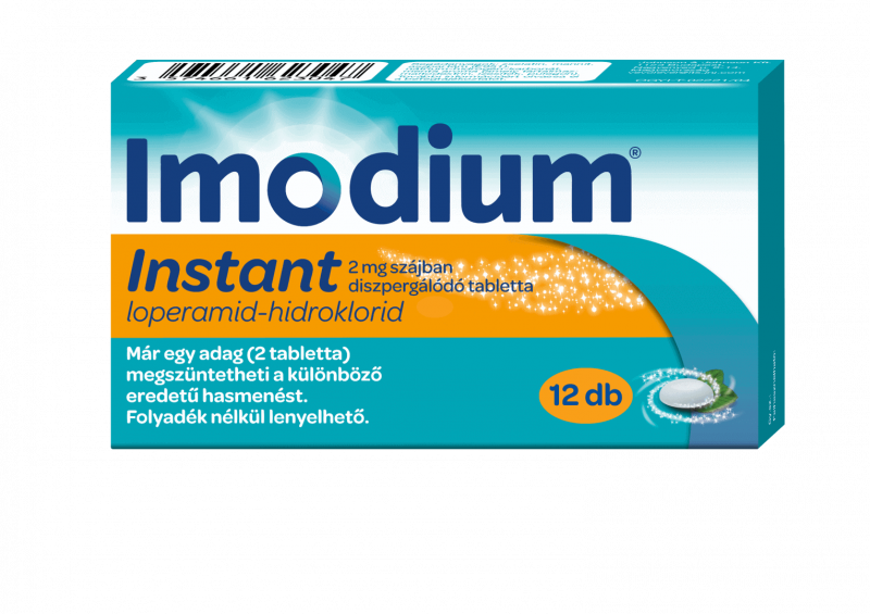 Imodium® Instant 2 mg szájban diszpergálódó tabletta 12 db