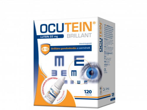 Ocutein Brillant lágyzselatin kapszula 120x + Ocutein Sensitive Care szemcsepp 15 ml