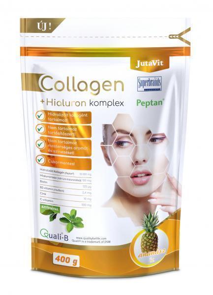 JutaVit Collagen+Hialuron komplex 400g ANANÁSZ ízű italpor