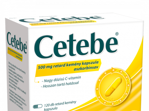 Cetebe 500 mg retard kemény kapszula, 120 db