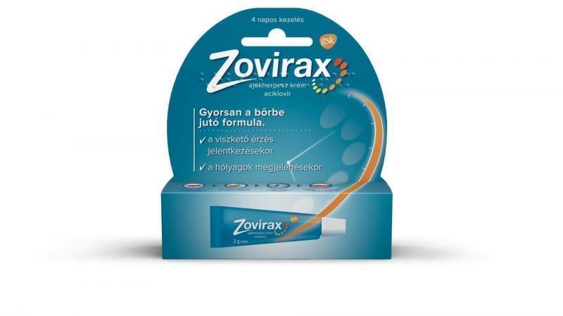 Zovirax ajakherpesz krém, 2 g