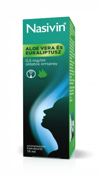 NASIVIN Aloe Vera és Eukaliptusz 0,5 mg/ml oldatos orrspray 15 ml