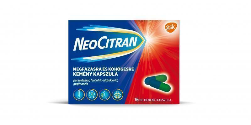 Neo Citran megfázásra és köhögésre kemény kapszula, 16x