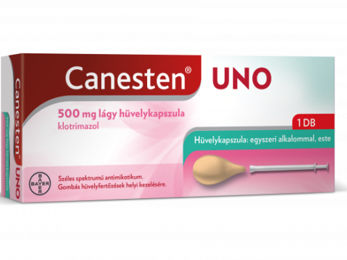 Canesten Uno 500 mg lágy hüvelykapszula, 1 db