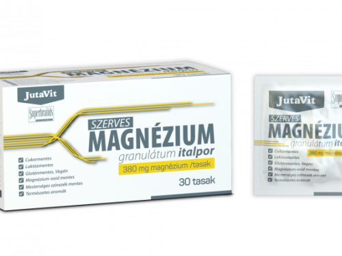 JutaVit Szerves Magnézium granulátum italpor 380 mg magnézium /tasak. 